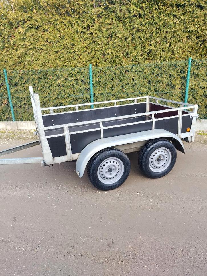 Dubbelas ongeremd, Auto diversen, Aanhangers en Bagagewagens, Zo goed als nieuw, Ophalen