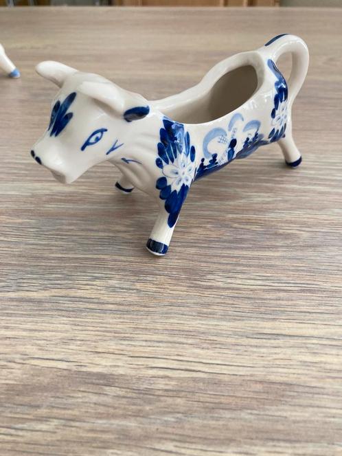 Delfts blauw en wit keramisch koemelkkan, melkkan, cremer, Antiek en Kunst, Antiek | Keramiek en Aardewerk, Ophalen of Verzenden