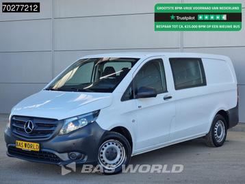 Mercedes Vito 114 Dubbel Cabine Automaat L2H1 Navi Trekhaak, Autos, 100 kW, Achat, Euro 6, Entreprise