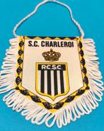 RSC Charleroi 1980s superbe rare vintage fanion football, Ophalen of Verzenden, Zo goed als nieuw