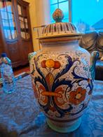 Grand vase et couvercle Deruta vintage, Enlèvement ou Envoi
