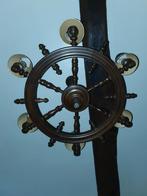 ORIGNAL Lustre ancien en forme de roue marine, Maison & Meubles, Bois, Enlèvement