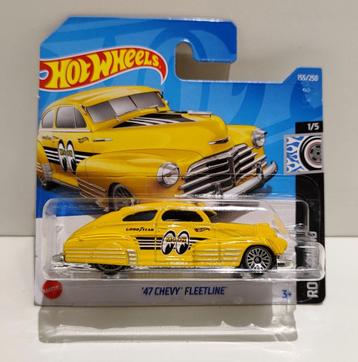 Hot Wheels '47 Chevy Fleetline Moon Eyes Geel (2022) beschikbaar voor biedingen