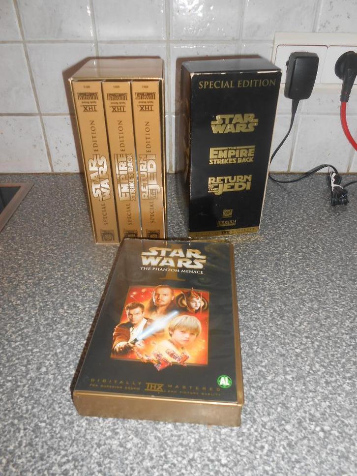 4 Video-banden van Star Wars, Verzamelen, Star Wars, Ophalen of Verzenden