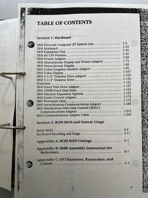 IBM PC XT volledige technische manual van old timer computer, Computers en Software, Vintage Computers, Ophalen of Verzenden
