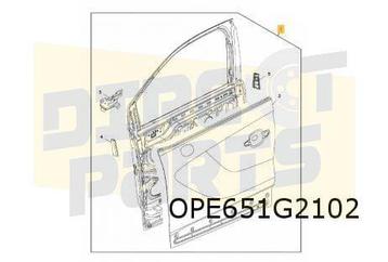 Opel Crossland X (6/17-1/21) Voorportier Rechts (te spuiten) beschikbaar voor biedingen