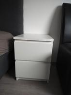 IKEA MALM ladekast 2 lades, wit, 40x55cm, Huis en Inrichting, Ophalen