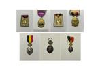 5 vintage medailles (werk/accordeon), Postzegels en Munten, Penningen en Medailles, Ophalen