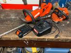 Kettingzaag met haagschaar op batterij met lader en batterij, Tuin en Terras, Ophalen, Zo goed als nieuw