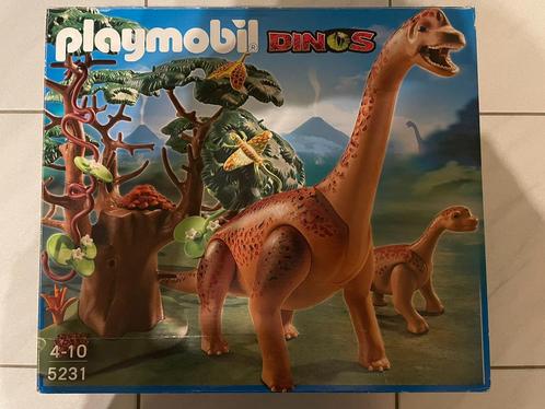 Playmobil 5231 Bracchiosaurus met jong, Enfants & Bébés, Jouets | Playmobil, Comme neuf, Ensemble complet, Enlèvement ou Envoi
