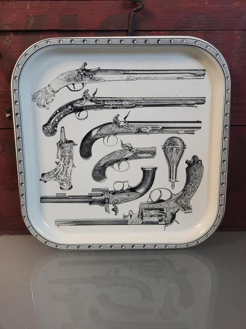 Bol de service en métal, Piero Fornasetti, Italie, 1960, Maison & Meubles, Accessoires pour la Maison | Plateaux, Comme neuf, Enlèvement ou Envoi