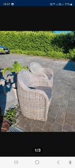 2 mooie rotan tuinstoelen, Ophalen, Gebruikt