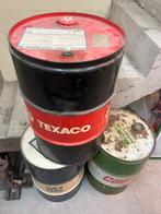 Olievaten texaco , q8 , castrol 30€, Verzamelen, Merken en Reclamevoorwerpen, Ophalen of Verzenden