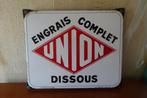 Union 1952 originele emaille plaat, Ophalen, Gebruikt, Reclamebord