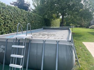 Zwembad + Silverline Full Inverter 12kW  + grote pomp, Enlèvement, Comme neuf, Chauffage