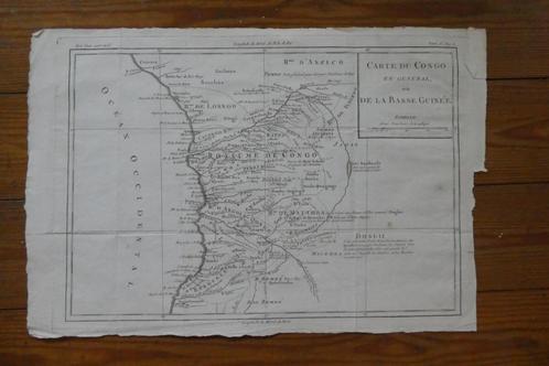 4 antieke kaarten Afrika - Congo, Ethiopië..., Antiek en Kunst, Antiek | Boeken en Manuscripten, Ophalen of Verzenden