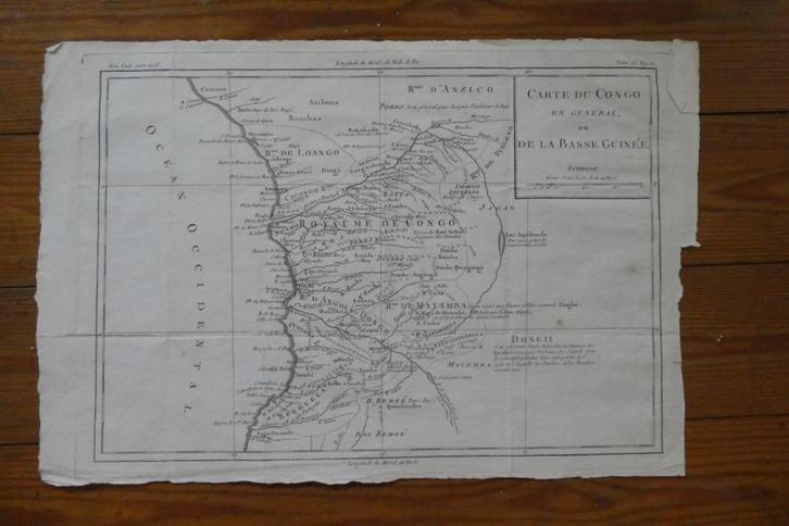 4 antieke kaarten Afrika - Congo, Ethiopië..., Antiek en Kunst, Antiek | Boeken en Manuscripten, Ophalen of Verzenden