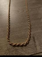 Ketting goud 14 k 585, Handtassen en Accessoires, Ophalen, Zo goed als nieuw, Goud