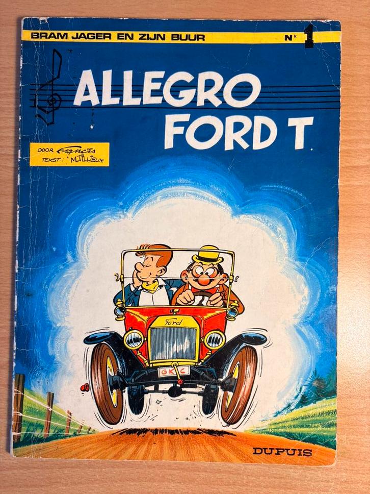 Bram Jager 1 allegro ford T eerste druk 1968, Boeken, Stripverhalen, Gelezen, Ophalen of Verzenden