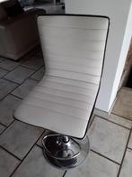 Chaise blanche haute de bar, Maison & Meubles, Tabourets de bar, Enlèvement, Utilisé
