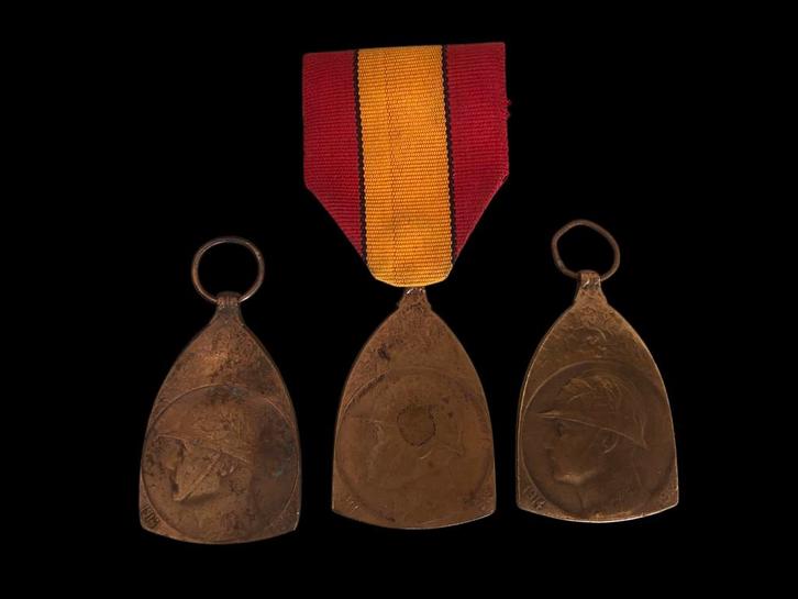 WW1 Belgische herrineringsmedailles, Verzamelen, Militaria | Algemeen, Ophalen of Verzenden