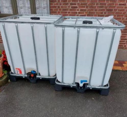 IBC container/watervat 1000l, Jardin & Terrasse, Barils de pluie, Comme neuf, Synthétique, 150 litres ou plus, Enlèvement ou Envoi
