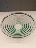 Glazen schaal, groen doorschijnend glas, Ophalen, Zo goed als nieuw, Groen