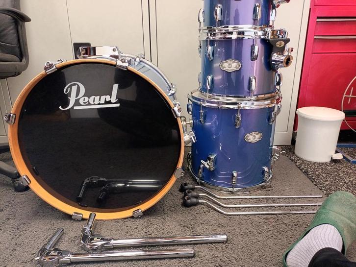 drumstel, Muziek en Instrumenten, Drumstellen en Slagwerk, Zo goed als nieuw, Pearl, Ophalen