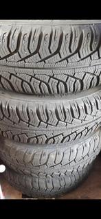 4 jantes tolées + pneus hiver Uniroyal 185 65 15, Auto-onderdelen, Banden en Velgen, Ophalen, Gebruikt, 15 inch, Band(en)