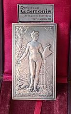 Plaquette Honorifique, Symboliste en Bronze, Bronze