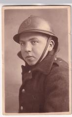 ABL Belgisch soldaat met Adrianne helm wo1, Verzamelen, Verzenden, Landmacht, Foto of Poster