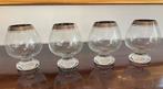 4 verres à cognac, Collections, Comme neuf, Autres types