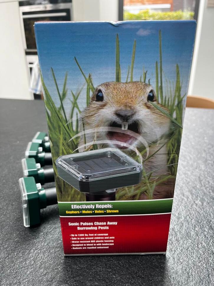 Mollenverjagers (4 stuks), Tuin en Terras, Bestrijdingsmiddelen, Nieuw, Ongediertebestrijding, Ophalen of Verzenden