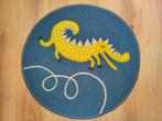 Vloerkleed draak Ikea, Rond, 50 à 100 cm, Comme neuf, Enlèvement