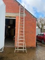 aluminium ladder merk Solide, Doe-het-zelf en Bouw, Ladders en Trappen, Ophalen, Gebruikt, Ladder, Opvouwbaar of Inschuifbaar