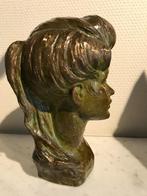 Sculpture buste  jong meisje- G.CARLI-gesigneerd & genummerd, Antiek en Kunst, Kunst | Beelden en Houtsnijwerken, Ophalen of Verzenden
