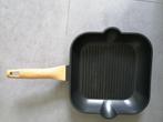 Grillpan, Huis en Inrichting, Ophalen, Zo goed als nieuw, Gietijzer, Keramische plaat