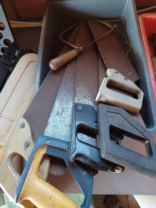 Klemmen, zagen, ijzerdraad, waterpas, schakelaars,..., Doe-het-zelf en Bouw, Gereedschap | Handgereedschap, Gebruikt, Ophalen