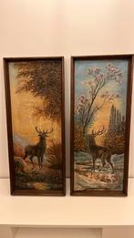 2 schilderijen gesigneerd G. Doye, Enlèvement