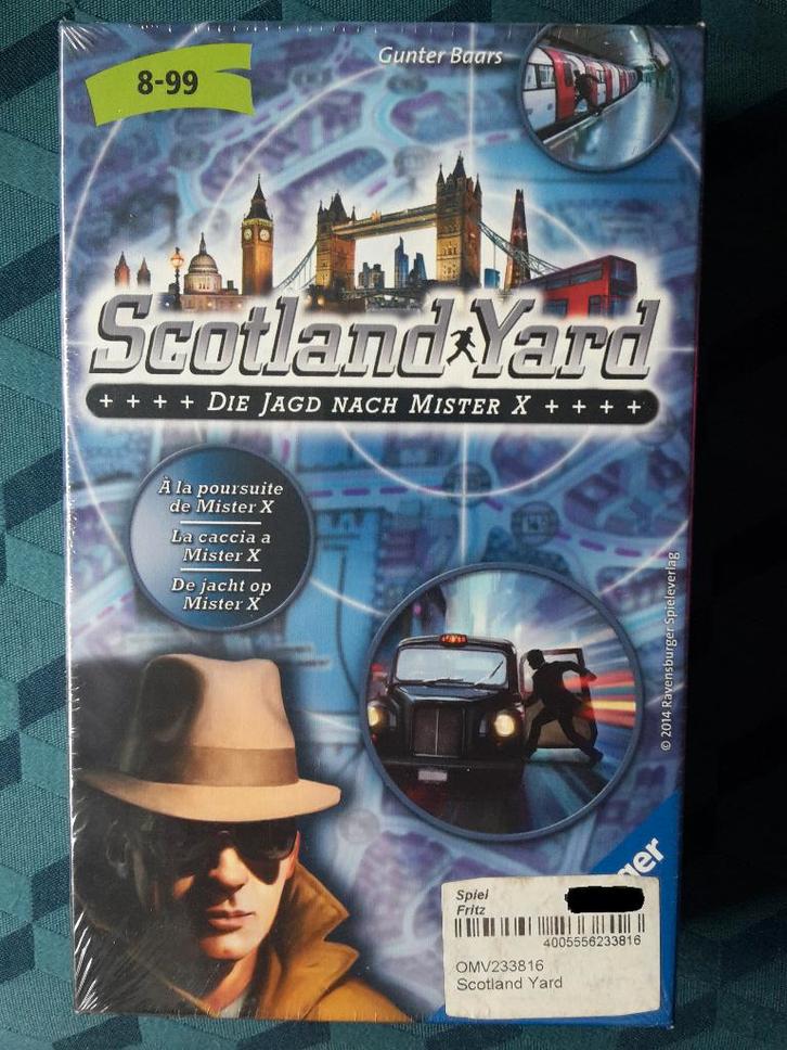 Scotland Yard, nieuw in folie, 2-4 spelers, + 1 gratis promo, Hobby en Vrije tijd, Gezelschapsspellen | Bordspellen, Nieuw, Ophalen of Verzenden