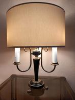 Lamp/warmwaterkruik in Empire-stijl in verguld messing en zw, Huis en Inrichting, Minder dan 50 cm, Overige materialen, Empire / bouillotte
