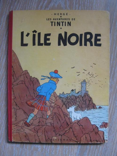 Tintin "L'île Noire" Ed.O B9 de 1954 état Bon, Boeken, Stripverhalen, Gelezen, Eén stripboek, Ophalen of Verzenden