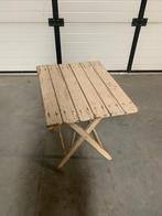 plooibaar bijzettafeltje, Gebruikt, 55 tot 75 cm, Rechthoekig, Hout