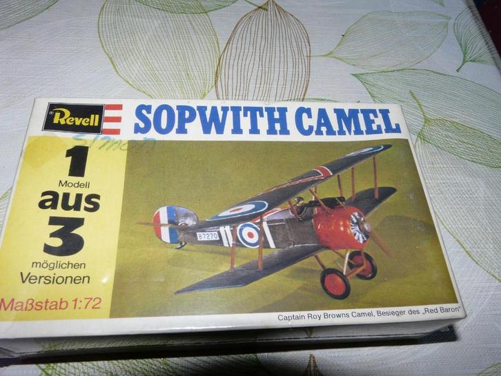 SOPWITH CAMEL  REVELL 1/72 VINTAGE BOX, Hobby en Vrije tijd, Modelbouw | Vliegtuigen en Helikopters, Nieuw, Vliegtuig, 1:72 tot 1:144