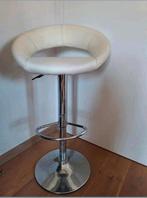 Tabouret de bar en cuir rotatif et réglable en hauteur, 1 tabouret, Comme neuf, Cuir, Enlèvement