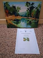 Oil op canvas landschap, Ophalen