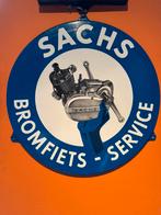 SACHS Bromfiets emaille reclamebord, Verzamelen, Merken en Reclamevoorwerpen, Ophalen, Gebruikt, Reclamebord