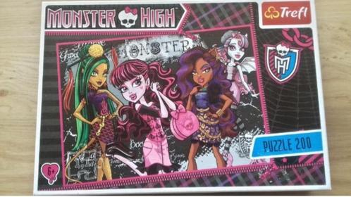 Puzzel Monster High - 210 stukjes, Hobby & Loisirs créatifs, Sport cérébral & Puzzles, Comme neuf, Puzzle, Moins de 500 pièces