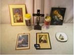 8 Oude Religieuze Objecten en Voorwerpen, Antiek en Kunst, Ophalen of Verzenden