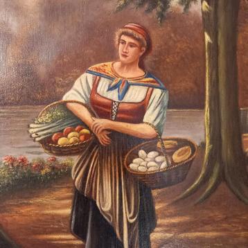 Schilderij gesigneerd F. FOBBE Hollandse  beschikbaar voor biedingen